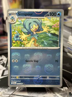 Pokemon TCG Simipour Masterball Reverse Holo 018/086 Black Bolt NM English - Image 7