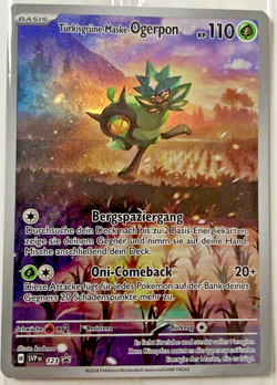 SVP 123 Turquoise Green Mask-Ogerpon / Pokemon Card / Masquerade in the Twilight / DE - Image 2