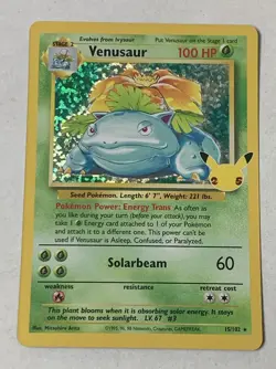 Pokemon Celebrations Venusaur 15/102 Classic Collection Holo NM - Image 1