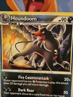Houndoom - 5/90 - League Promo - Crosshatch Reverse Holo- Pokemon TCG - Image 6