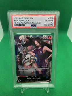 PSA 10 2025 ONE PIECE PROMOS 038 BOA HANCOCK PSA MAGAZINE EXCLUSIVE - Image 3