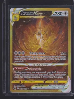 2023 POKEMON CROWN ZENITH ARCEUS VSTAR GOLD HOLO #GG70 - Image 1