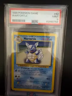 Wartortle 42/102 - Base Set Shadowless - PSA 9 Mint 1999 Pokemon Card - Image 1