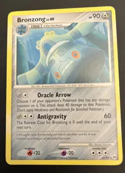 PokÃ©mon TCG Bronzong Rare Card 14/99 Arceus 2009 - NM - Image 1