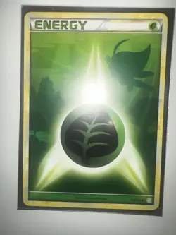 PokÃ©mon TCG Grass Energy HeartGold SoulSilver, 115/123, Regular Common Card - Image 1