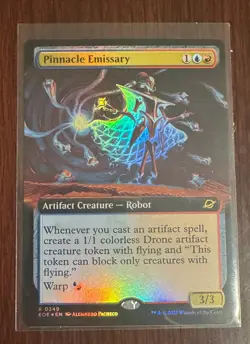 Pinnacle Emissary, Foil, Extended Art, Edge of Eternities, MTG NM - Image 1