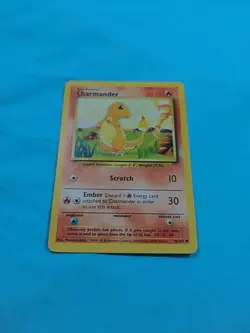 Pokemon Cards: Base Set 1st Edition Common: Charmander 46/102  - Image 1