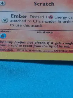 Pokemon Cards: Base Set 1st Edition Common: Charmander 46/102  - Image 5