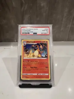 2020 Pokemon SWSH Vivid Voltage Charizard #025/185 PSA 10 - Image 1