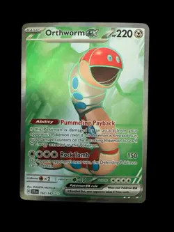 Pokemon TCG - Orthworm ex 162/142 Sv07: Stellar Crown Holo Full Art Near Mint - Image 3