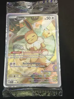 Sealed Eevee Promo SVP-173 Pokemon Center Stamped Card Prismatic Evolutions ETB - Image 3