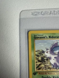 Giovanni’s Nidoran 1st Edition Gym Challenge 76/132 WOTC Vintage Pokemon - Image 4