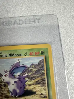 Giovanni’s Nidoran 1st Edition Gym Challenge 76/132 WOTC Vintage Pokemon - Image 5