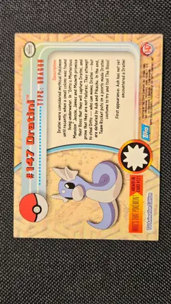 Dratini #147 - Silver Foil - Pokemon Topps Series 3 - lightly played - Image 6