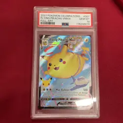 Graded PSA 10 2021 Pokemon Celebrations Flying Pikachu Vmax Full Art #007 GEM MT - Image 1