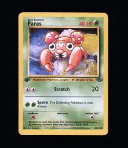 1st Edition PARAS JUNGLE 59/64 POKEMON NINTENDO TCG - Image 1