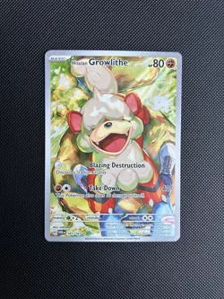 Hisuian Growlithe 181/167 Pokemon TCG S&V Twilight Masquerade Illustration Rare - Image 3