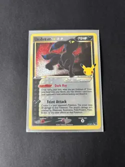 Pokemon Umbreon Gold Star Celebrations 25th Anniversary Card - PACK FRESH! - Image 1