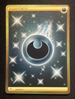 Pokemon TCG - Dark Energy 236/203 Gold Secret Rare Card Evolving Skies NM/M - Image 1