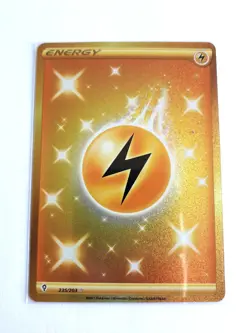 Pokemon TCG Lightning Energy 235/203 gold card mint/nm. - Image 1