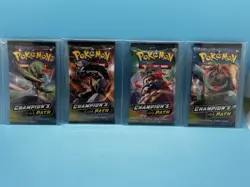 Pokémon TCG Champion’s Path (4) Booster Packs Art Set NEW & Factory Sealed - Image 1