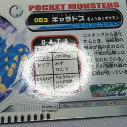 Gyarados - ZUKAN Pocket Monsters 2005 - Japanese Pokemon NM - Image 14