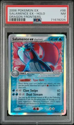 Salamence ex 98/101 | EX Dragon Frontiers Holo Delta Species Pokemon PSA 7 Card - Image 1