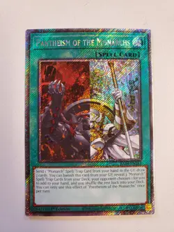 Pantheism Of The Monarchs RA04-EN261 Platinum Secret Rare Yugioh Card Mint - Image 4