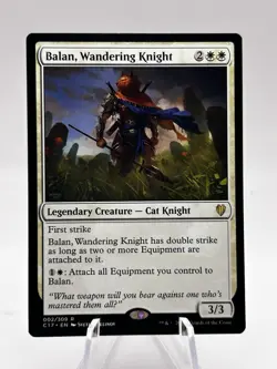 Balan, Wandering Knight 002/309 Commander 2017 C17 MTG NM - Image 1
