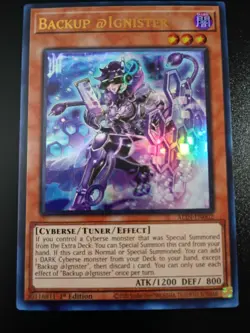 Yugioh Backup @Ignister ALIN-EN002 1st Edition Ultra Rare NM  - Image 1