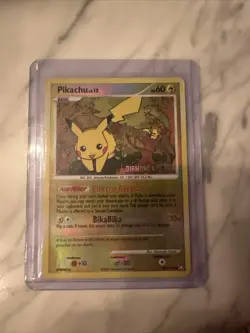 Pokemon TCG Pikachu LV.15 94/123 Diamond & Pearl Stamped Reverse Holo - Image 1