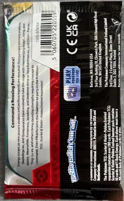 *HEAVY* Pokémon TCG Paldea Evolved Booster Pack Weighing at 22.37g - Image 4