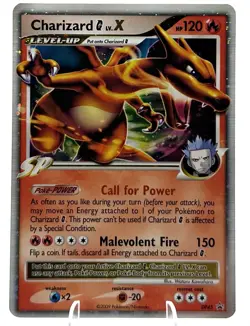 Pokemon Charizard G Lv.X Black Star Ultra Rare Promo DP45 LP - Image 1