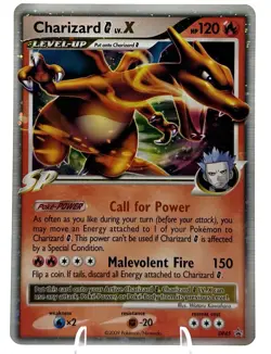 Pokemon Charizard G Lv.X Black Star Ultra Rare Promo DP45 LP - Image 3