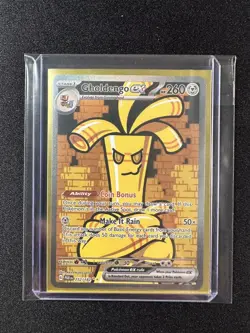 Pokemon TCG Card Gholdengo EX 252/182 Paradox Rift Special illustrator - Image 3