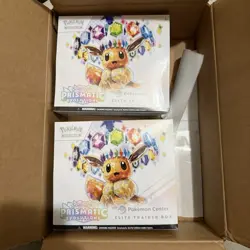 2 Prismatic Evolutions Pokemon Center ETB Elite Trainer Box New Factory Sealed - Image 3