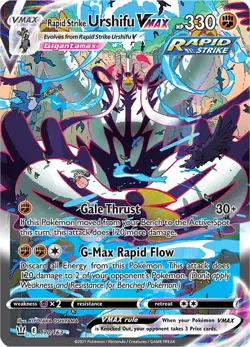 Rapid Strike Urshifu VMAX (Alternate Art Secret) 170/163 Swsh05: Battle Styles Holo - Image 1