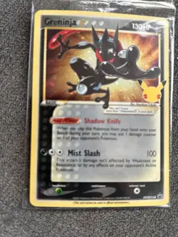 Pokemon TCG Greninja Gold Star SWSH144 Celebrations Promo Card New Sealed - Image 3