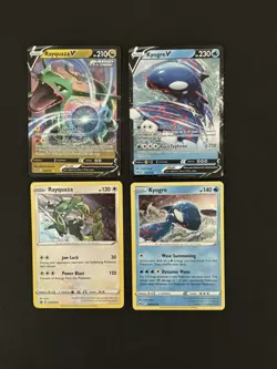 Crown Zenith Sea & Sky Promo Set Rayquaza Kyogre 0307 100 036 SWSH029 Pokemon NM - Image 6
