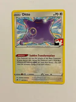 Ditto 107/159 Pokémon Prize Pack Series NM Crown Zenith variant E - Image 3