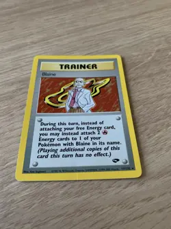 BLAINE 2000 POKEMON CARD GYM CHALLENGE HOLO RARE 17/132 - Image 10