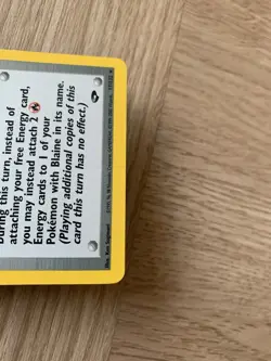 BLAINE 2000 POKEMON CARD GYM CHALLENGE HOLO RARE 17/132 - Image 12