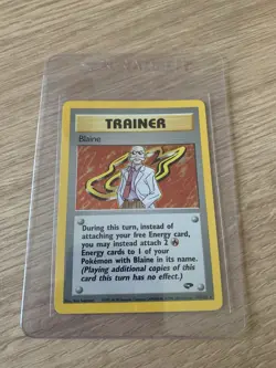 BLAINE 2000 POKEMON CARD GYM CHALLENGE HOLO RARE 17/132 - Image 19