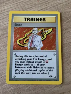 BLAINE 2000 POKEMON CARD GYM CHALLENGE HOLO RARE 17/132 - Image 20