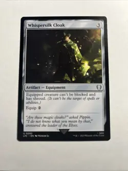 Whispersilk Cloak - Commander: The Lord of the Rings MTG Plus Bonus Card!!! - Image 2