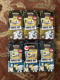 Pokemon TCG: Knock Out Collection Booster Packs Trading Card Set X6 - Image 1