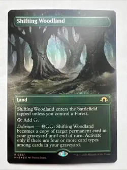 MTG Shifting Woodland (Borderless Foil) Modern Horizons 3 NM - Image 1