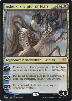 1x Ashiok, Sculptor of Fears FOIL - VLP/NM - THB - SPARROW MAGIC mtg - Image 1