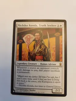 MTG Michiko Konda, Truth Seeker List #19, Regular Card, Rare NM+ - Image 1