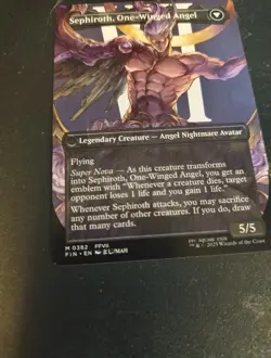 Sephiroth, Fabled SOLDIER Full Art Art nonfoil Final Fantasy M# 382 - Image 11